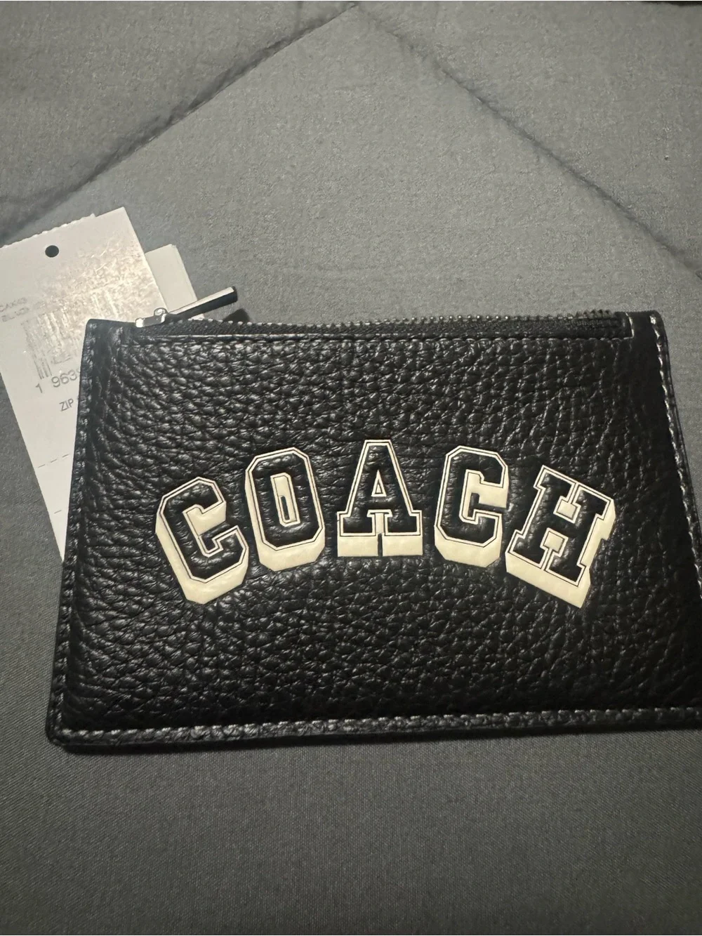 Coach Varsity Zip Card Holder